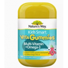 Nature s Way Kids Smart Vita Gummies Multi + Omega 50 Pastilles 佳思敏儿童复合维生素软糖50粒