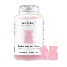 Unichi Teddi Lab Saffron Calcium D3 钙加维生素D小熊软糖