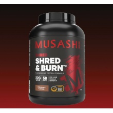 MUSASHI 没啥事燃脂塑形蛋白粉巧克力味 2kg Shred Burn Chocolate Flavour