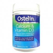 Ostelin 钙加维生素D3 Calcium & vitamin D3 400 Tablets
