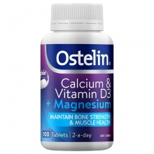 Ostelin 钙镁片 Calcium & Vitamin D3 + Magnesium 100 Tablets